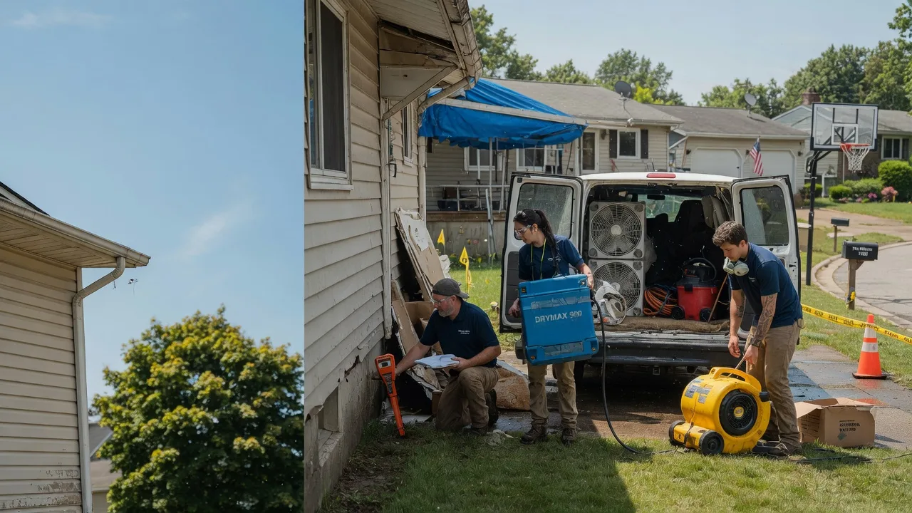 Ceiling Leak Cleanup in Dryden, MI near me